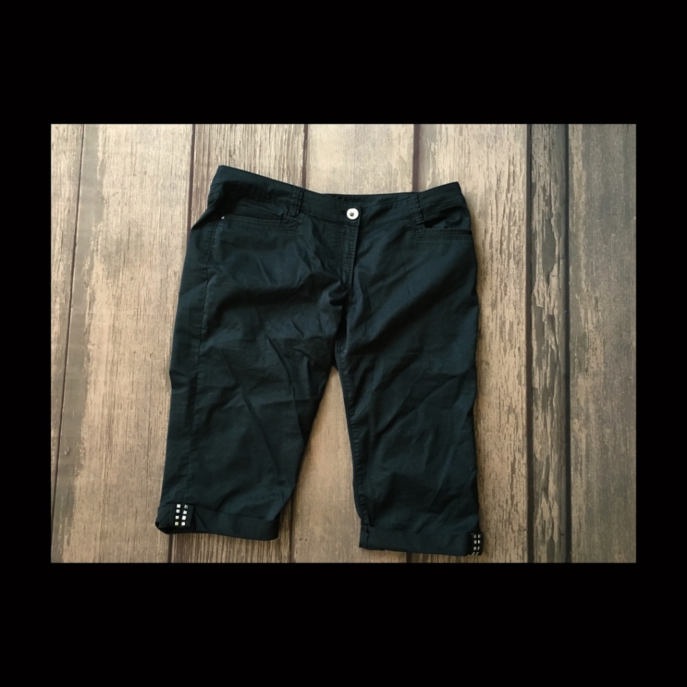 WHBM Black slim pedal pusher
